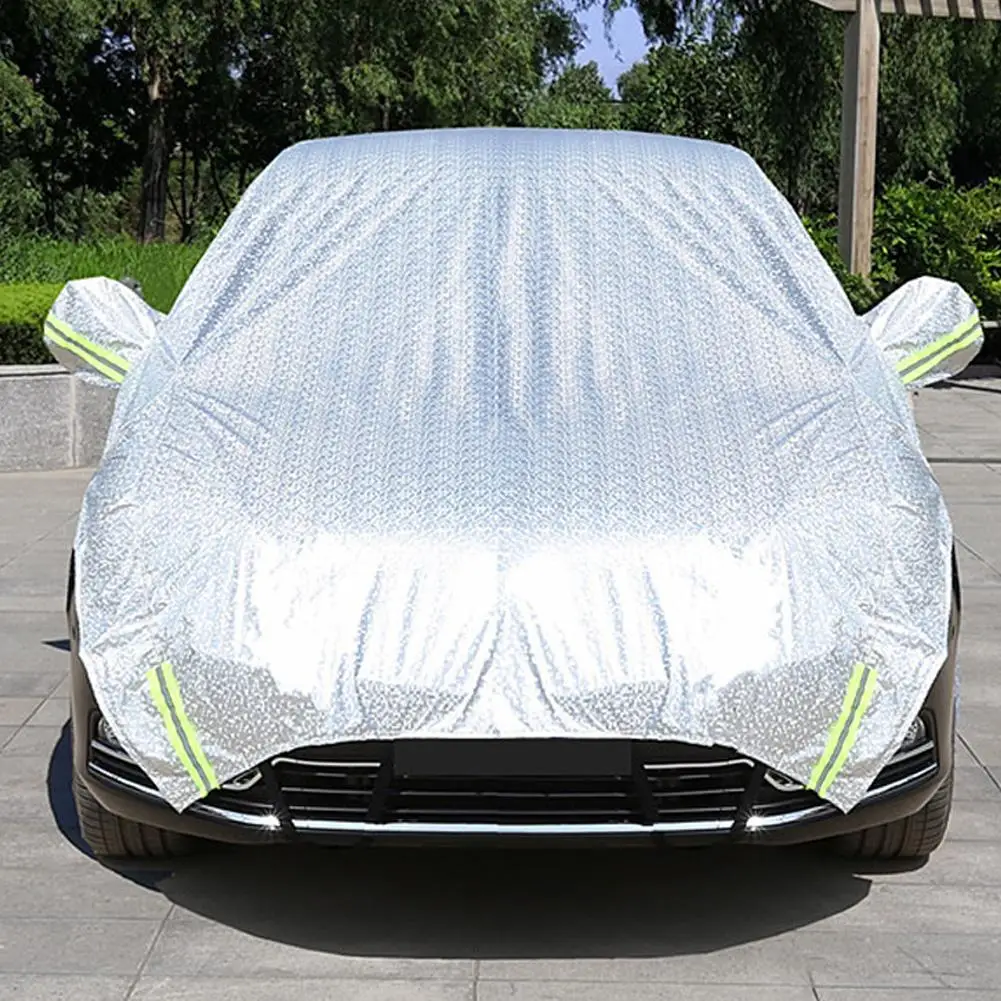 High Quality Car Accessories Sunshade Half Cover Car Coat Sunblock Dust Car Heat And Cover Sunshade Half Rain