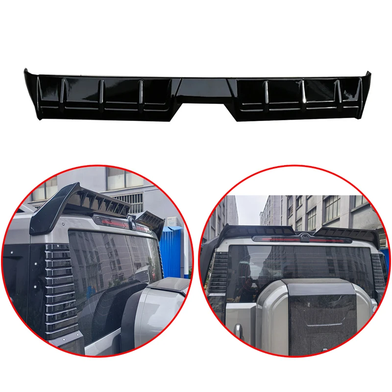 

High Quality ABS For Chery Jetour Traveller T2 2023 2024 Car Rear Roof Wing Spoiler Glossy Black Body Kit