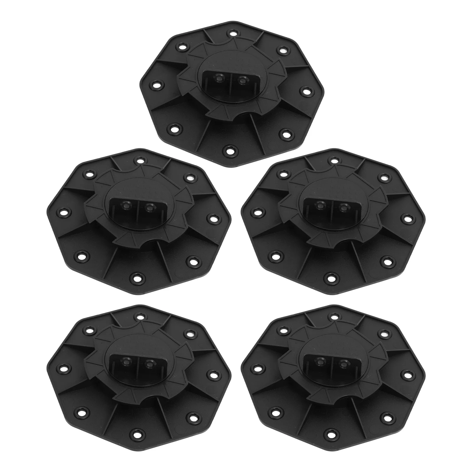 

5 Pcs Wood Plastic Floor Bracket Height Adjustable Deck Raising Support Leveler Lift Pedestal Pedestals