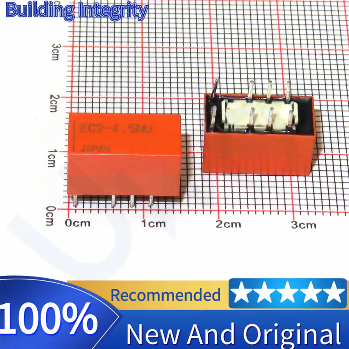 5Pcs NEC Relay EC2-4.5NU EC2-5NU EC2-12NU EC2-24NU 8Pin 2A 5V 12V 24V Signal Relay