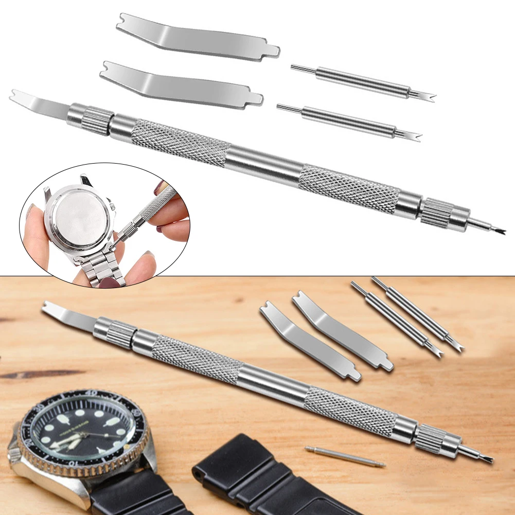 5pcs Watch Band Repair Tools Metal Bracelet Watch Band Repair Opener Strap Replace Spring Bar Connecting Pin Remover Tool