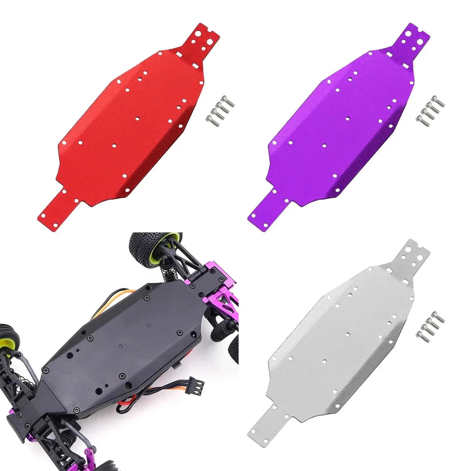 

Металлическая защитная пластина шасси для LOSI 1/24 Micro-B 2WD Buggy LOS-1766 WLtoys 244016, детали для обновления радиоуправляемого автомобиля