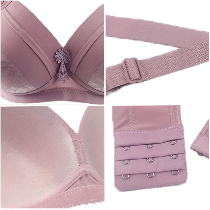 36-44 B/C Cup Bras for Big Breasted Women Fat Full Coverage Thin Wire Free Back Closure Underwear Gathered High Quality Bra