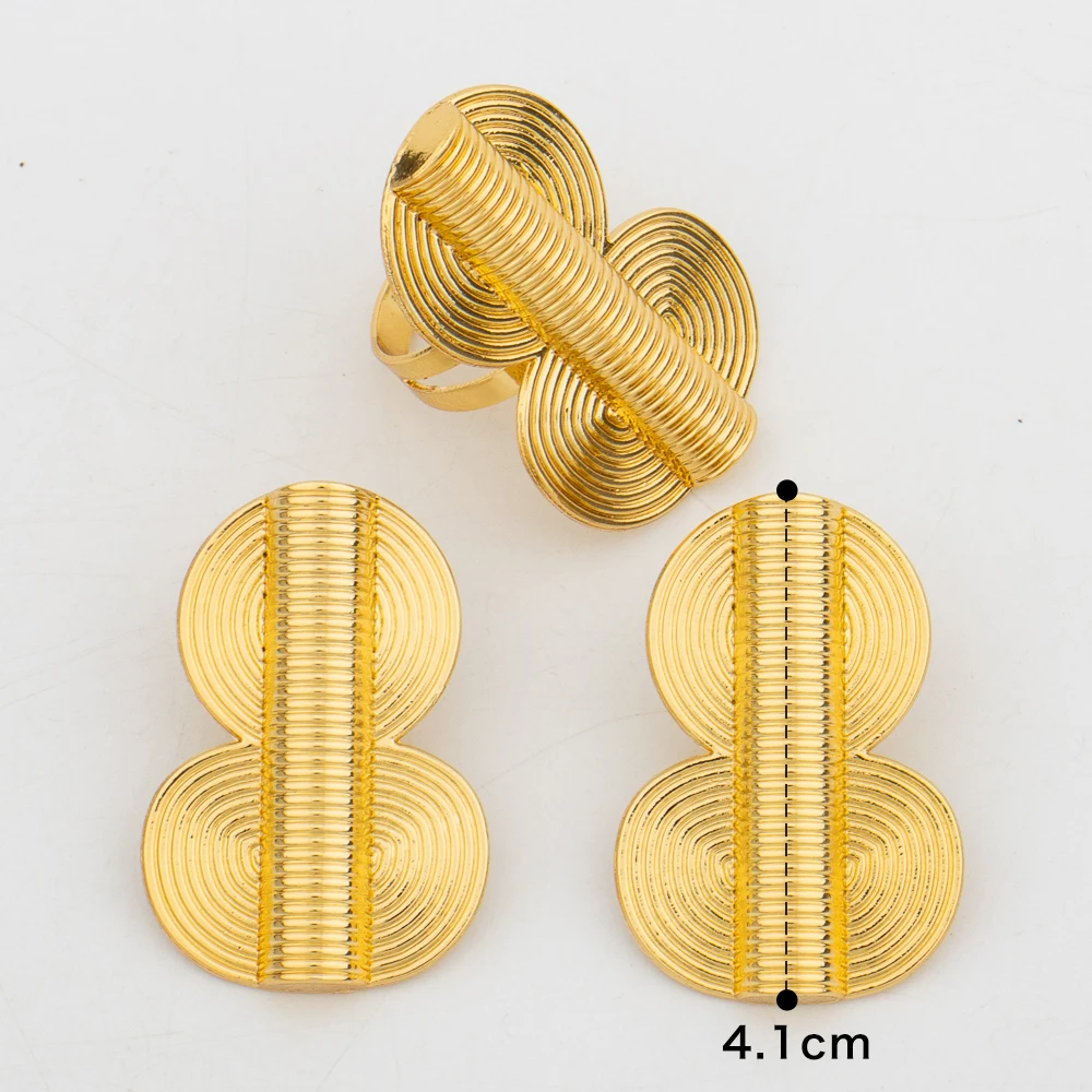 Dubai Gold Farbe Schmuck Sets  – Women Accessories Dubai Bewertung und Preis