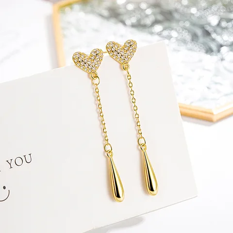 Серьги из стерлингового серебра 925 пробы с синим, розовым, белым, фиолетовым кристаллом циркония, новые, женские, модные ювелирные изделия, высокое качество, хит продаж фиолетовые серьги отзывы - №5