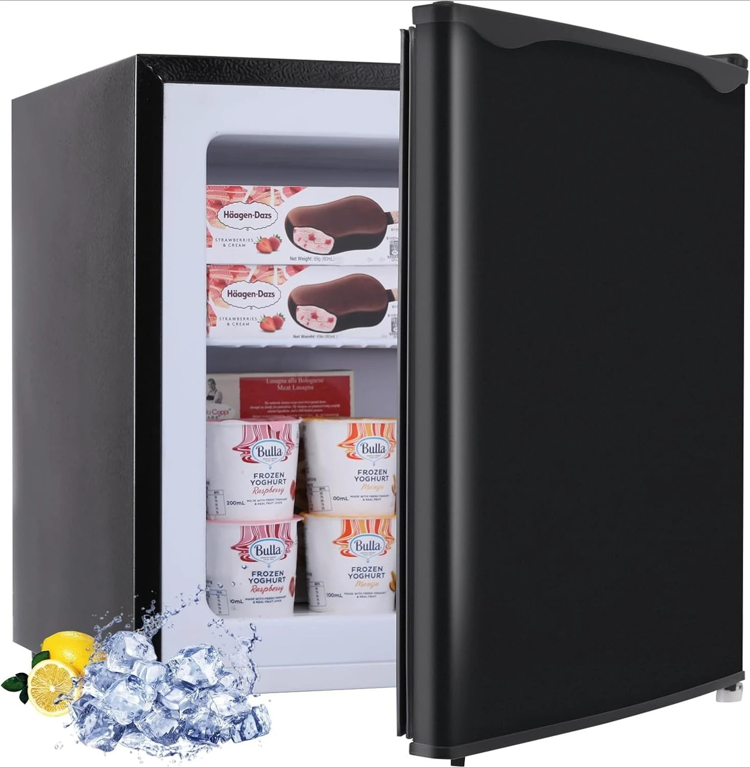 

Upright Freezer,1.1Cu.ft Mini Freezer with Removable Shelf, Single Door Mini Freezer for Home/Dorms/Apartment/Office (Black)