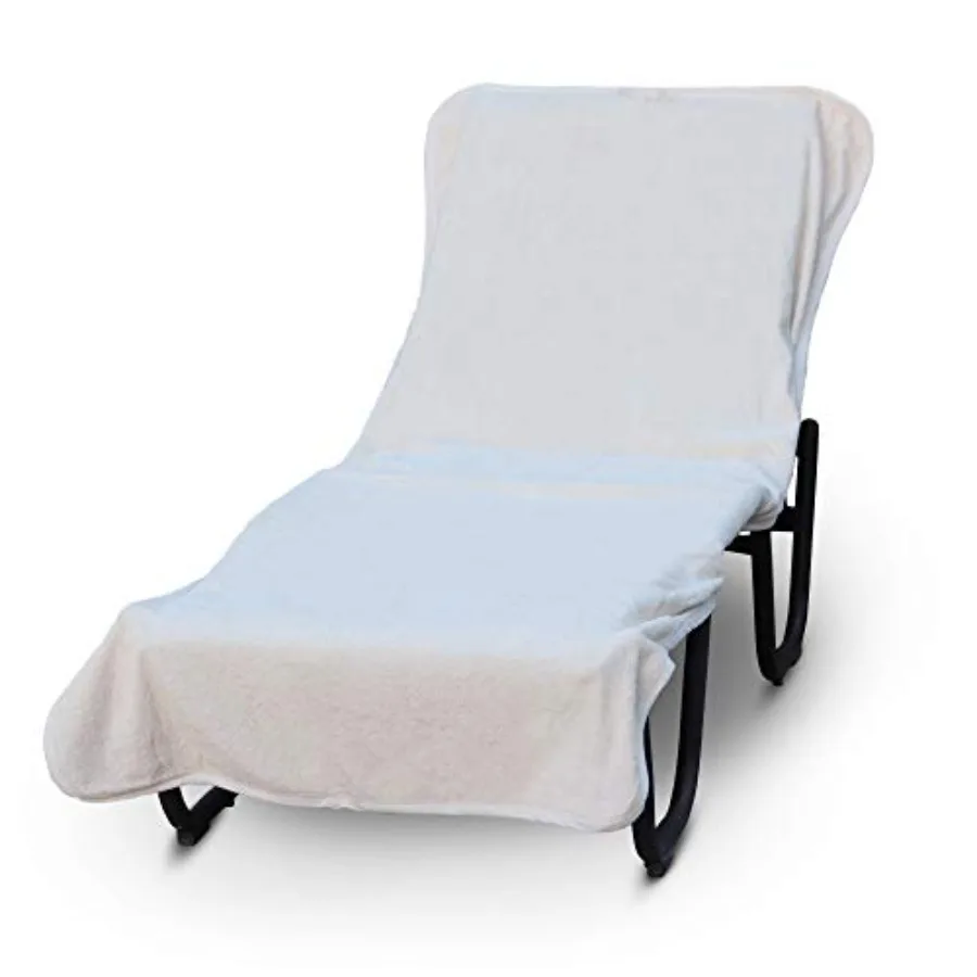 

Luxury Hotel and Spa Towel Pool Chair Cover 100% Cotton, Soft Ring-Spun Cotton, Standard Size 90" X 29" Plain