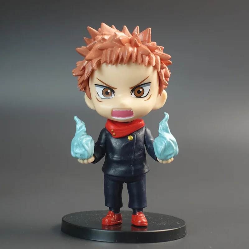 6 TEILE/SATZ Jujutsu Kaisen Anime Figuren Itadori Yuji Satoru Gojo Stehende Haltung Action Figur Puppe Modell Kinder Spielzeug Geburtstag Geschenk