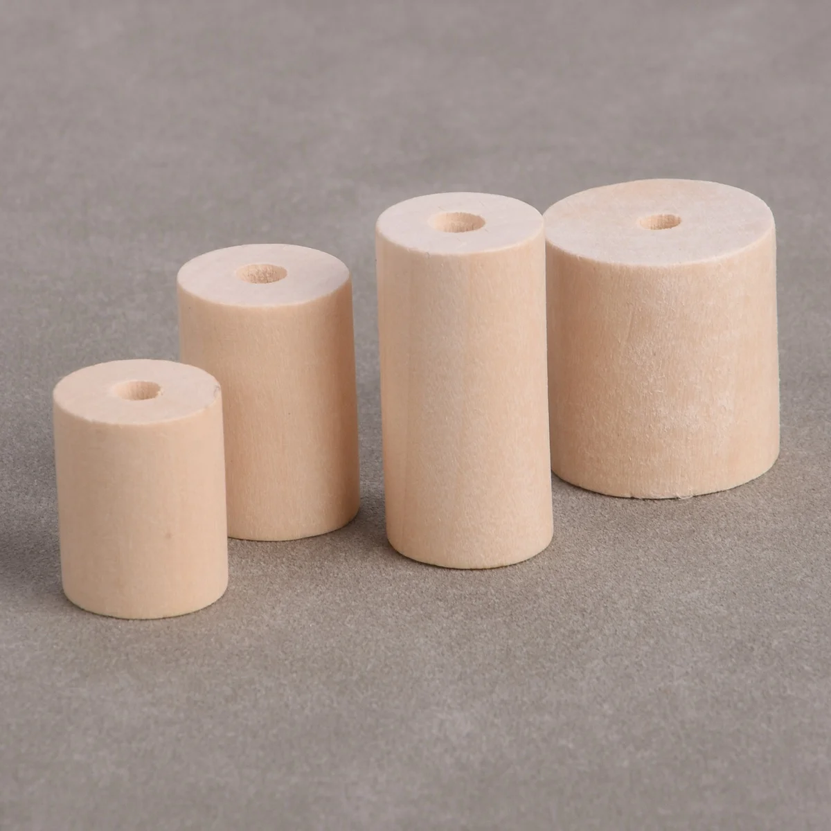 5PCS Cylinder Shape 20x25mm 20x30mm 20x40mm 30x30mm Natural Wood Loose Beads For Jewelry Making DIY Crafts Woodcraft Findings