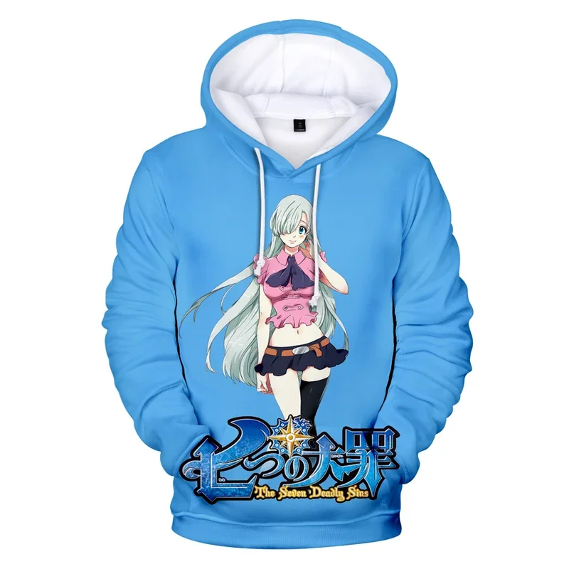 Sweat à capuche Anime pour hommes et femmes, impression 3D, Nanpetrol No Taizai, PVD, mode automne, chaud