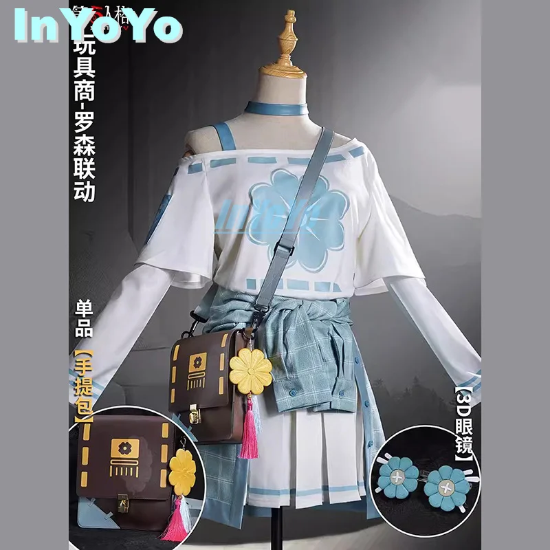 

InYoYo Anne Lester Toy Merchant Cosplay Costume Identity V Game Suir Uniform Dress With Bag Halloween Party Outfit Women S-XL Ne