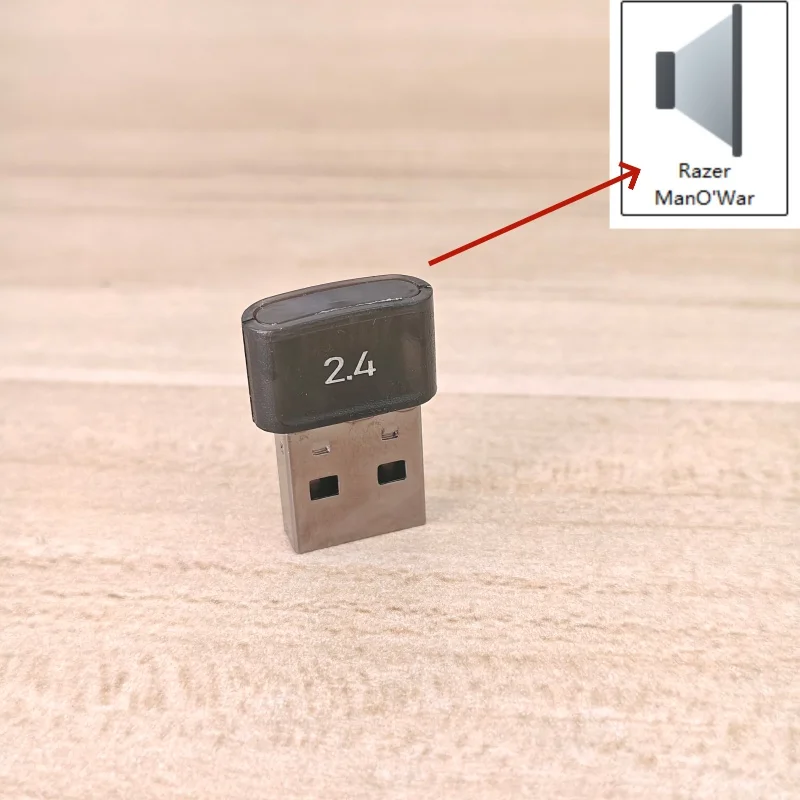 Wireless headset USB Dongle for Razer ManO’War RZ04-01490 adapter