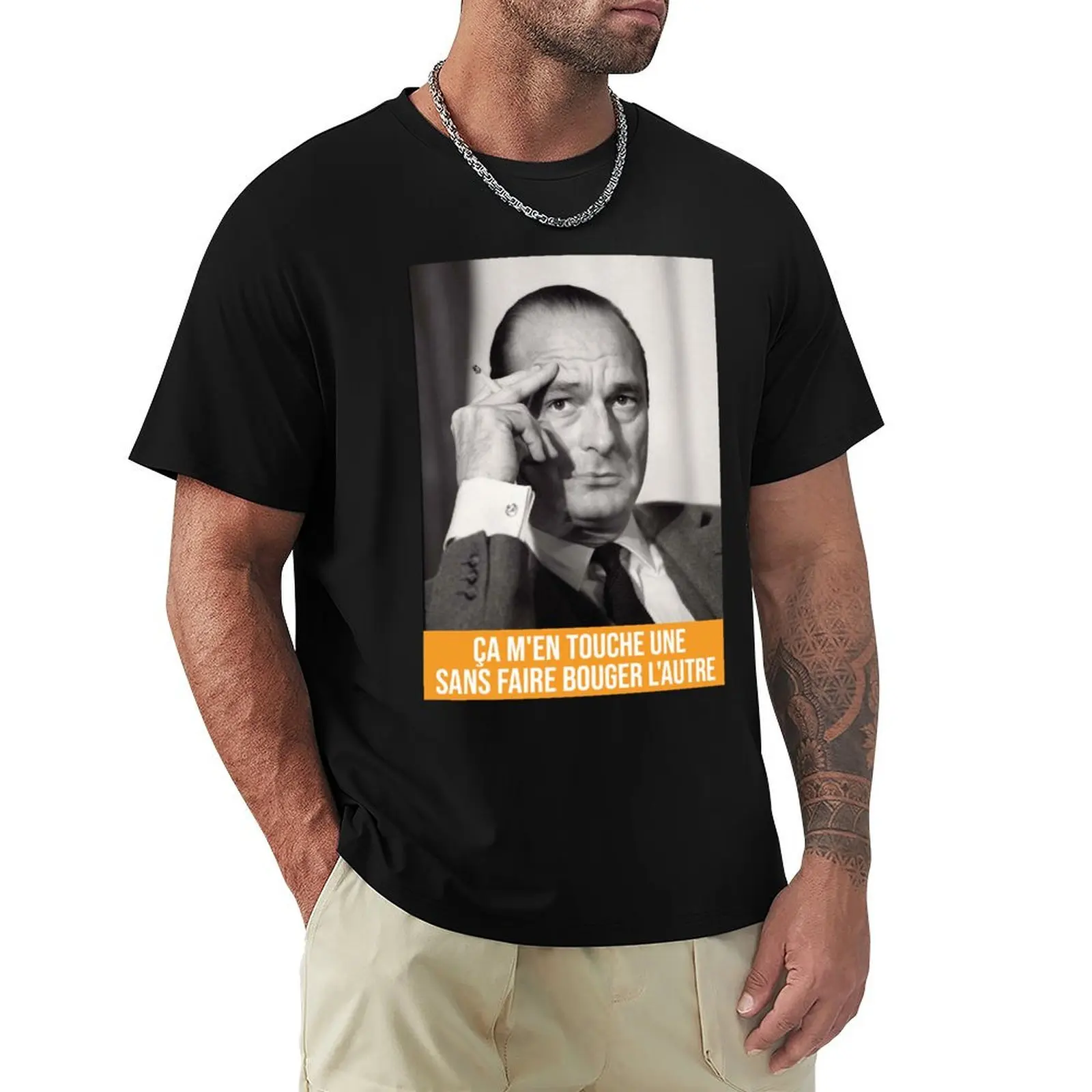 Day Gifts It Touches Me One Jacques Chirac Halloween Holiday T-Shirt Casual Daily Outfit T-Shirt
