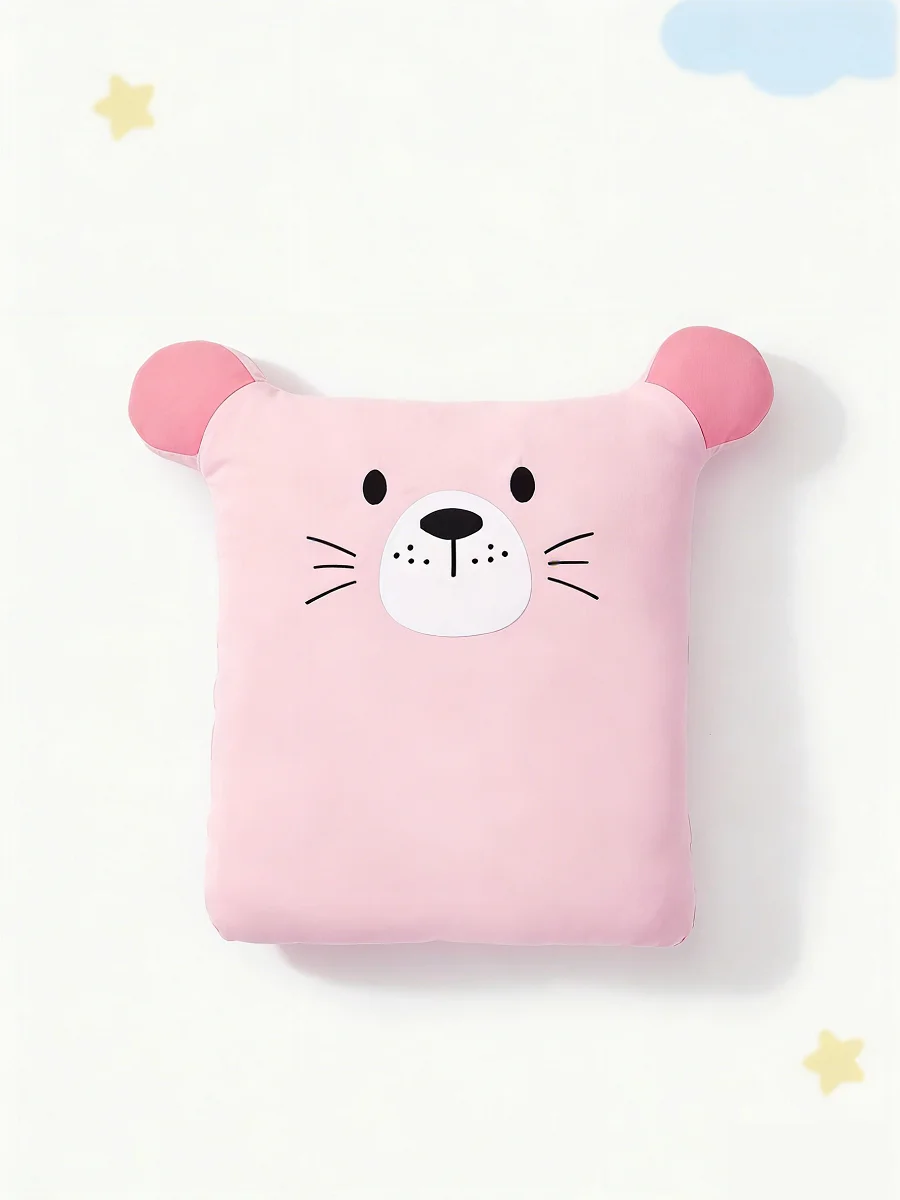 

1pc Pink Teddy Bear Plush Pillow For Kids
