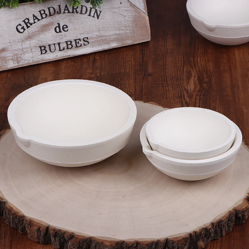 White Quartz Bowl High Temperature Quartz Bowl Crucible Furnace Melting Casting Refining Golden Silver Copper Jewelry Tools