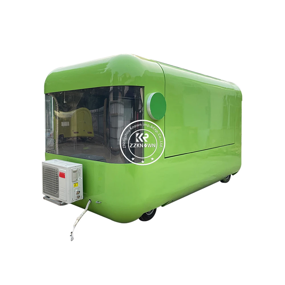 Concessão personalizada do carrinho de venda de café do quiosque móvel do gelado com reboque do café do ponto com cozinha completa