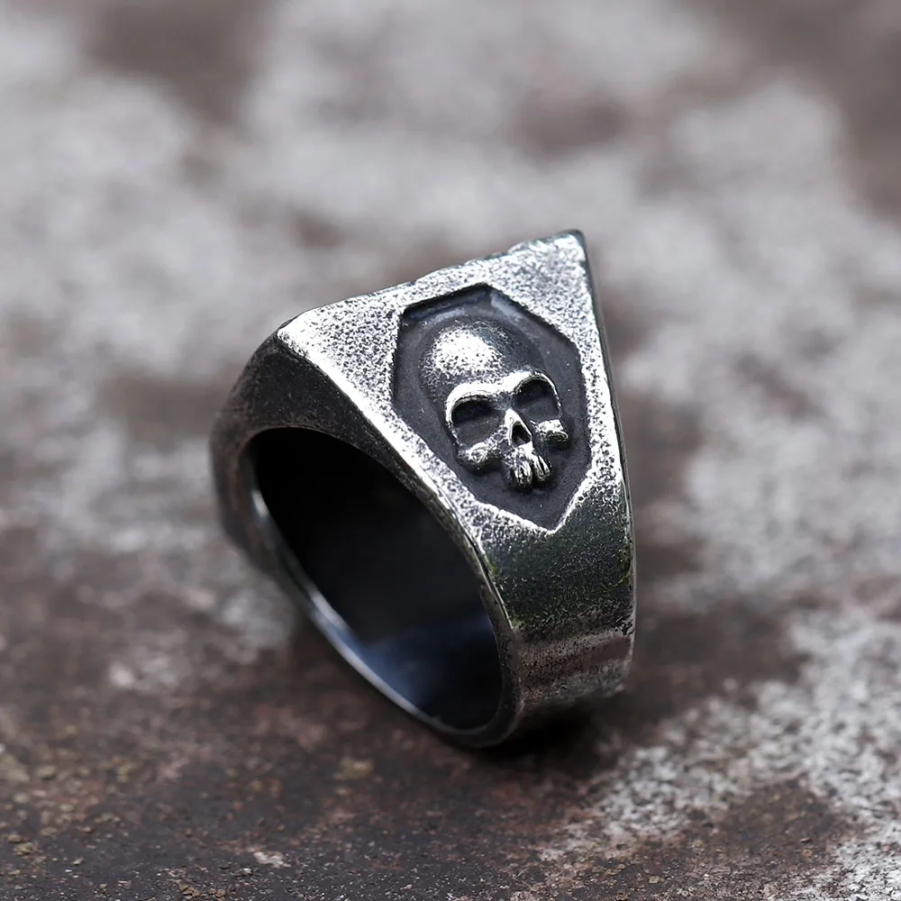 2024 NEW Men\'s 316L stainless-steel rings Punk rock Fashion 13 Letter RING for teens gothic fashion Jewelry Gift free shipping
