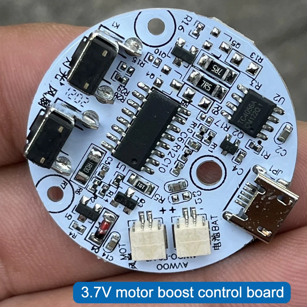 diy electronic 3.7V motor boost control board with LED