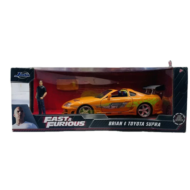 Jada 1:24 Fast and Furious Brian’s 1995 Toyota Supra High Simulation Diecast Metal Alloy Model Car kids Toy Gift Collection J187