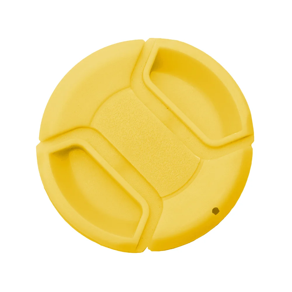 72 77 82 86mm Orange Blue Yellow White Colorful Center Pinch Lens Cap Cover Lid Snap-on Front Plastic