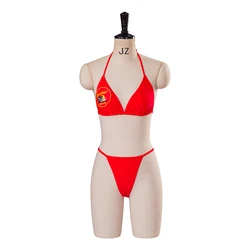 Pam and Tommy Cosplay Costume Pamela Anderson Red Halter Neck Bikini Baywatch Style Beach Wear Woman Swimwear Sexy Swimsuit
