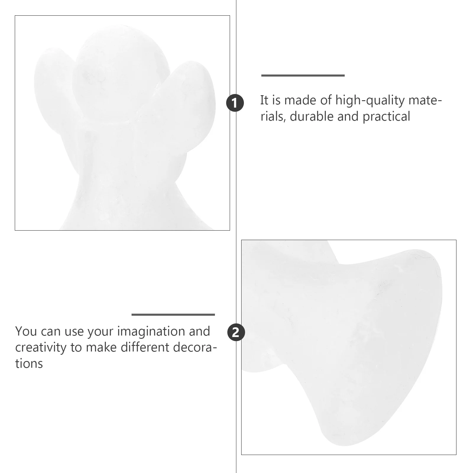 30 قطعة أشكال الملاك رغوة بيضاء دهان داي الحرف زينة الزفاف الإبداعية رغوة البوليسترين مواد ذاتية الصنع رغوة الحرفية الملاك