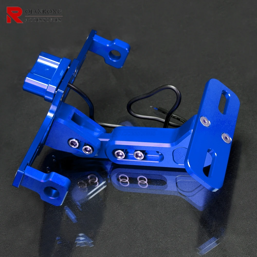 

MT25 Adjustable with LED Light Motorcycle License Number Plate Holder Frame FOR Yamaha MT25 MT 25 2014-2021 2022 2023 2024 2025