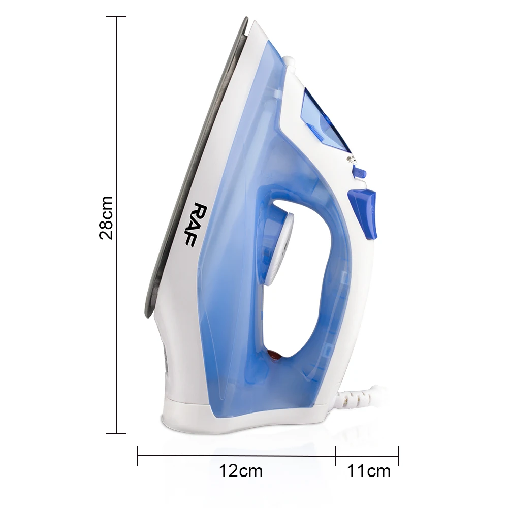 RAF Electric Steam Iron Clothes Ceramic Coated Plate 2200w Flat Iron Home Kitchen Appliances