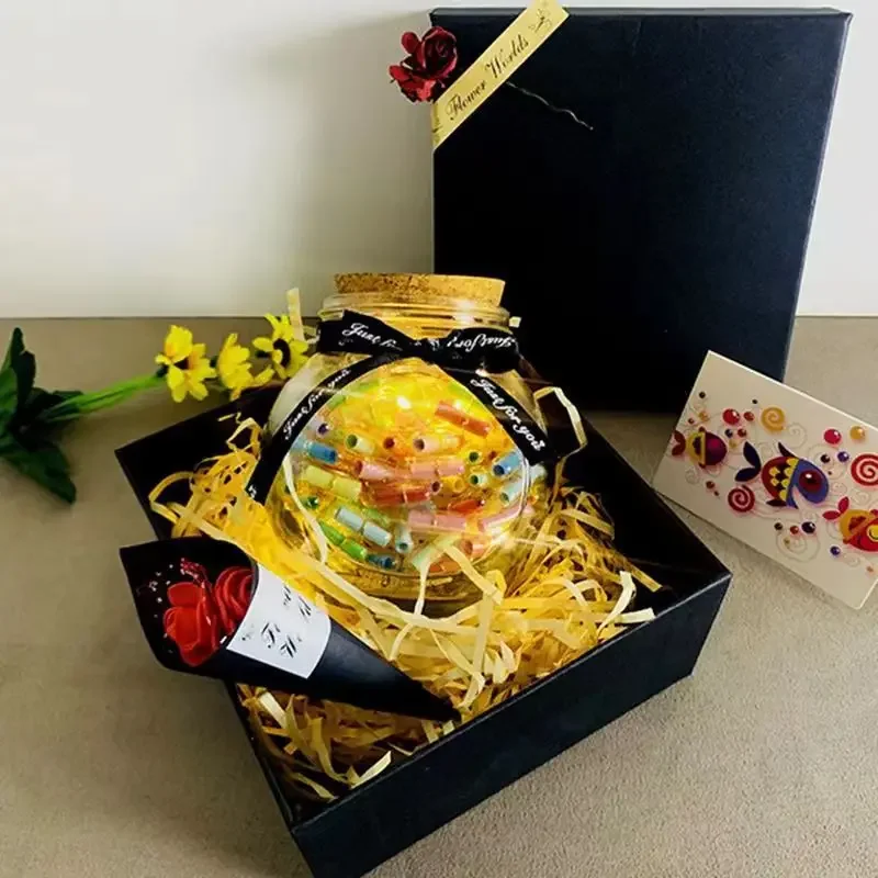 رسالة حب إبداعية زجاجة انحراف ، رسالة صغيرة ، تصنعها بنفسك ، هدية عيد ميلاد ، عيد الحب ، زوجين ، من من من من من من من من الخارج