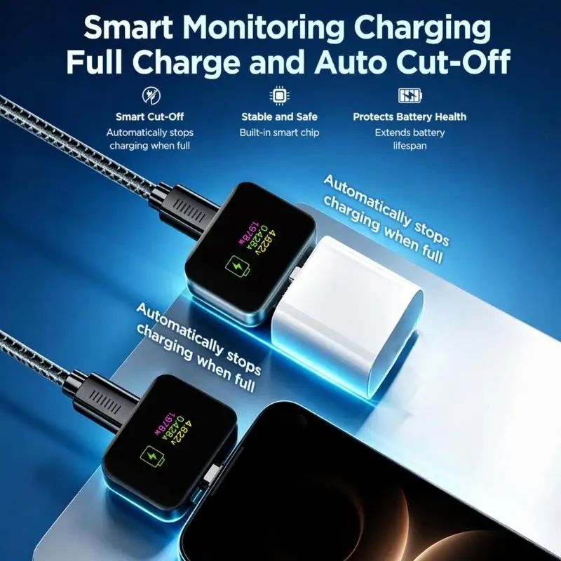 R53C Auto Disconnect Charging Adapter 140W Type C Fast Charging Safety Adapter