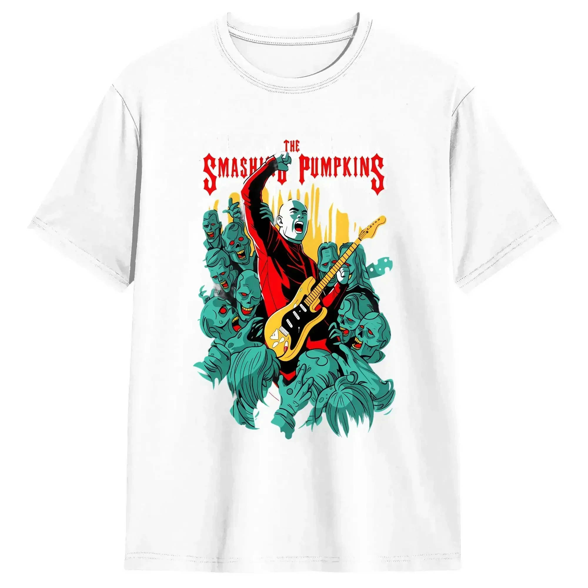 The Smashing Pumpkins T-Shirts Men  Awesome Cotton Tee Shirt Round Collar Short Sleeve T Shirt New Arrival Clothing