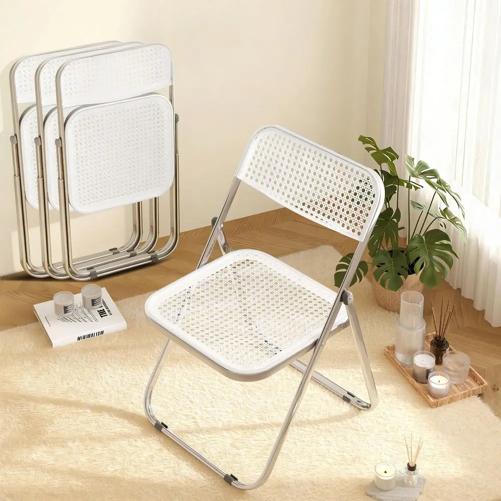 

Pack Plastic Folding Chair Foldable Portable Plastic Chair,Outdoor Indoor Portable Party Chairs,Stackable Commercial Seats with