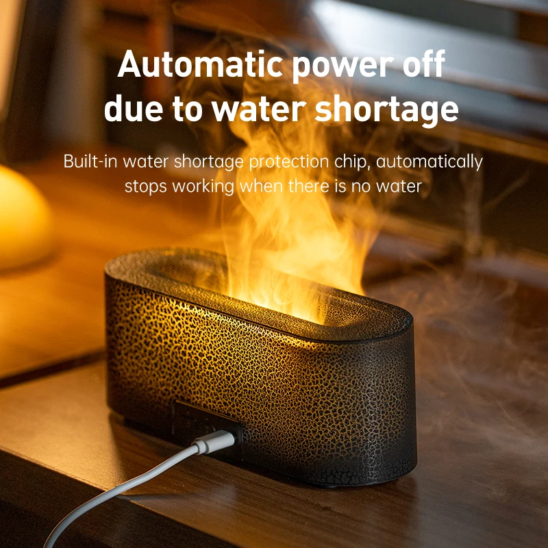 7 Colorful Flame Diffuser USB Air Humidifier Aromatherapy Essential for Bedroom Yoga Home Aroma Oil Diffuser Fragrance Diffuser
