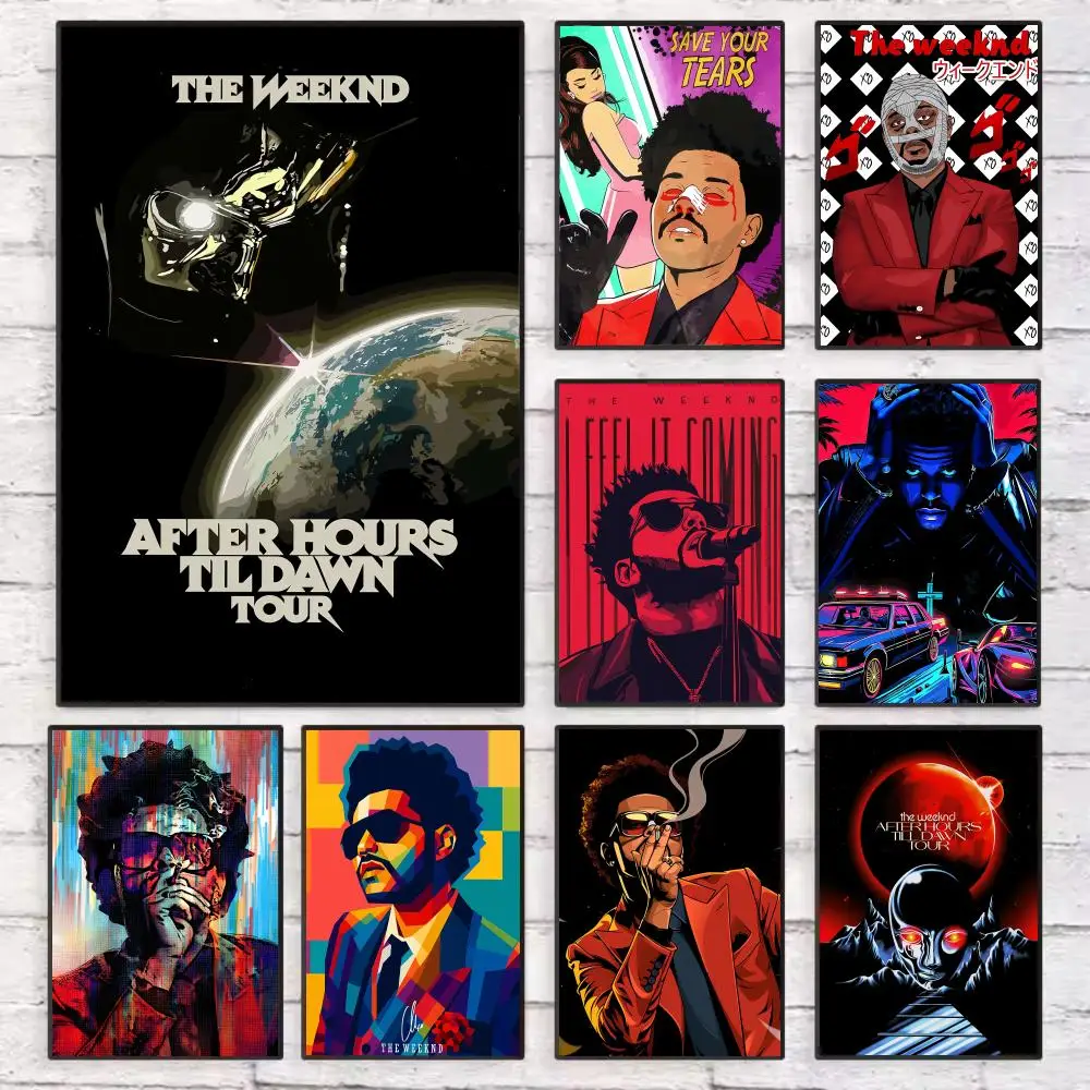 

Singer The W-Weeknd Hurry Up Tomorrow Poster Wall Art Sticky for Living Room Bedroom Office Hallway Bar Home Decor Gift Idea