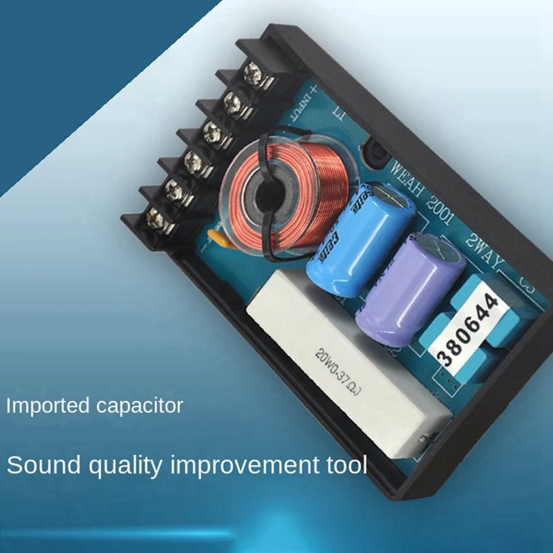 Divisor de frecuencia de coche, placa de circuito de filtro de Audio Hifi, filtro divisor de frecuencia de graves agudos, 2 uds.