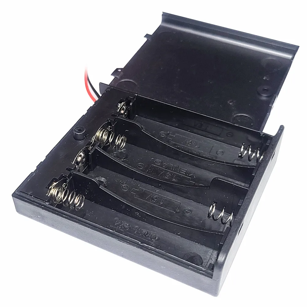 AA AAA Battery Box Module with Cover On Off Switch DC Cable Battery Holder Case 2X 3X 4X for DIY Intelligent Car Remote Control