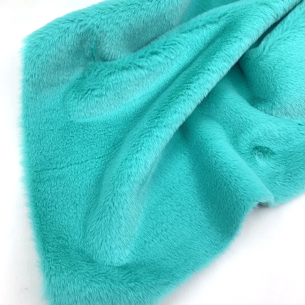 Thickening Fur Fabric By The Meter for Coats Clothes Blankets Sewing Imitation Rabbit Hair Textured Cloth Smooth and Comfortable