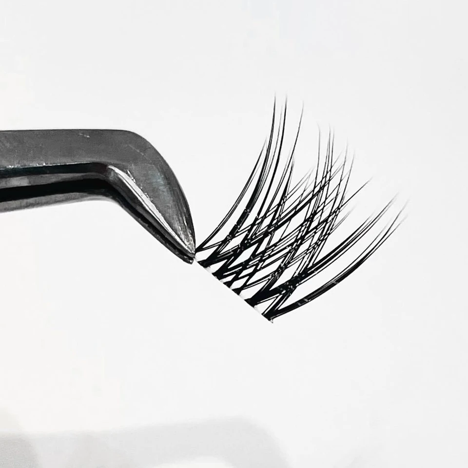 Racimos de Pestañas Esponjosos DIY, Estilo Manga Gato, Pestañas Postizas Naturales Rizadas con Ala para Maquillaje Diario 6