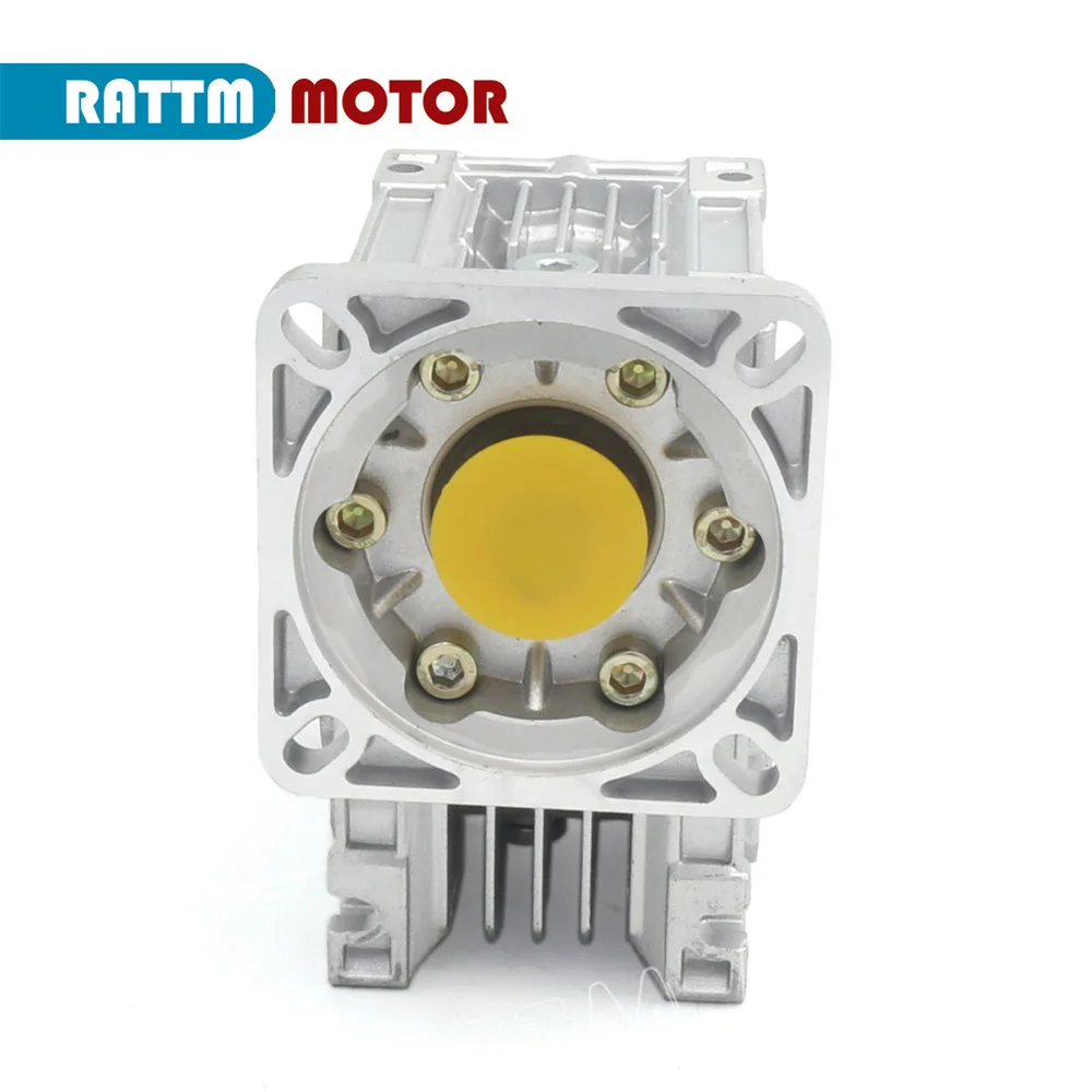 NMRV050 worm gear gearbox reducer ratio 5:1 to 100:1 For Nema 42 Nema 32 Servo Stepper Motor