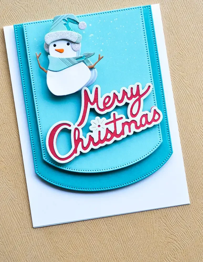 Merry Christmas Collection Letter New Metal Cutting Dies For Decorating Scrapbook Diy Paper Card Album Mould Embossing Craft