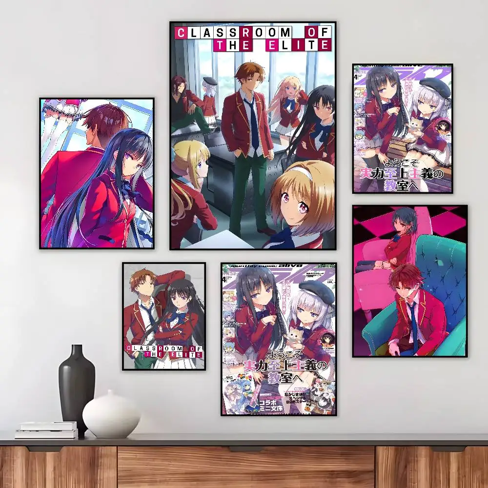 ANIME Classroom of the Elite Poster Art HD Canvas Advanced Aesthetic Printing Paper Wall Art for Living Room Home Decor