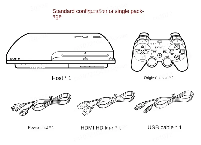 Ps3 Game Console Slim Thin Machine Used