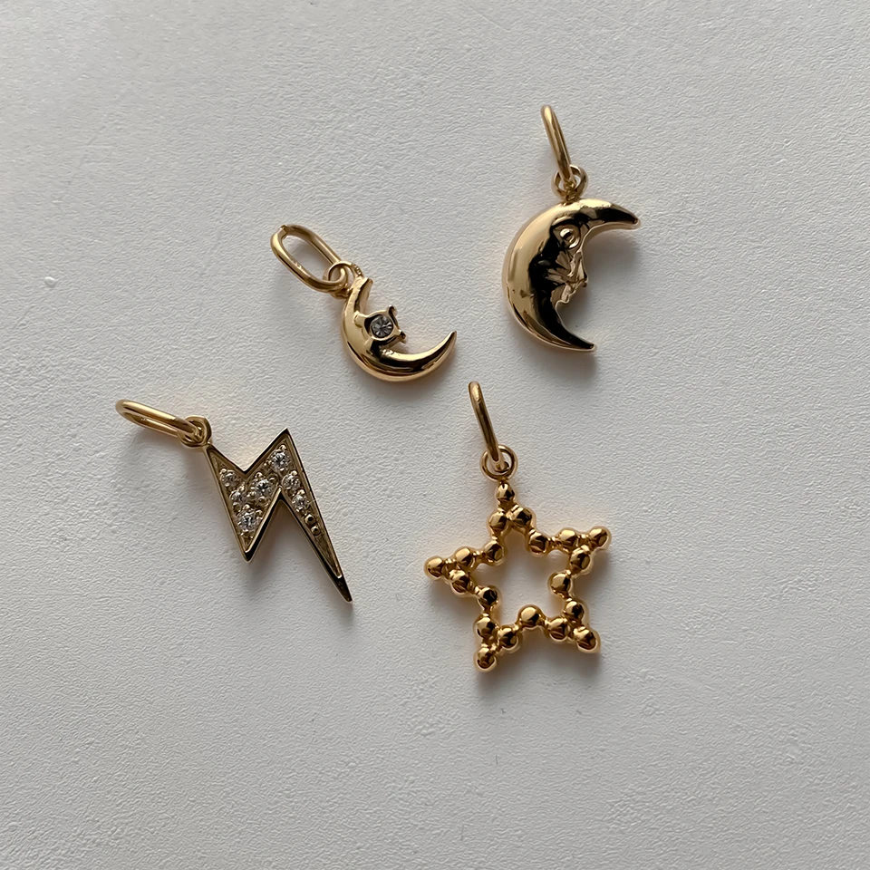 EMANCO Stern-Sonnen-Anhänger für Ohrringe und Halsketten, Zubehör für die Schmuckherstellung, Edelstahl, vergoldet, DIY-Schmuck, 48-Stunden-Versand – Detail 8
