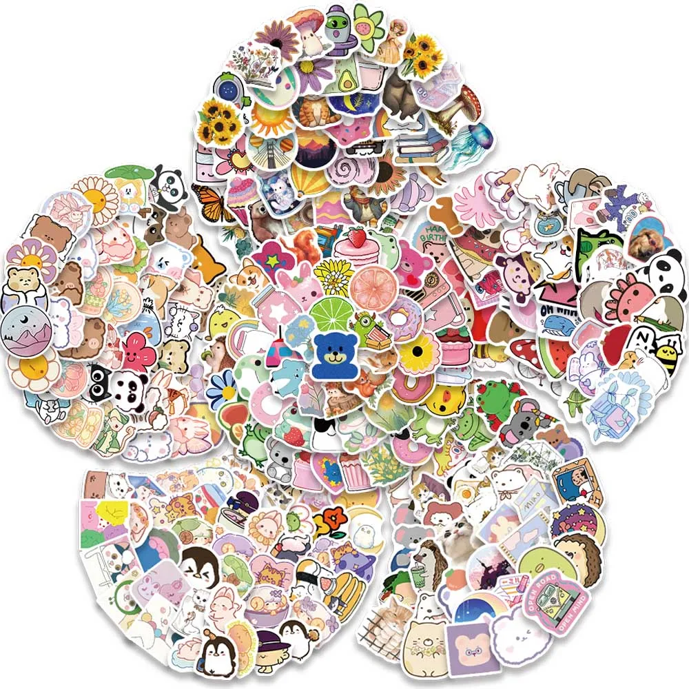 

100PCS Cartoon VSCO Cute Girls Stickers Aesthetic Skateboard Laptop Guitar Graffiti Luggage Car Sticker Waterproof Decal Toys