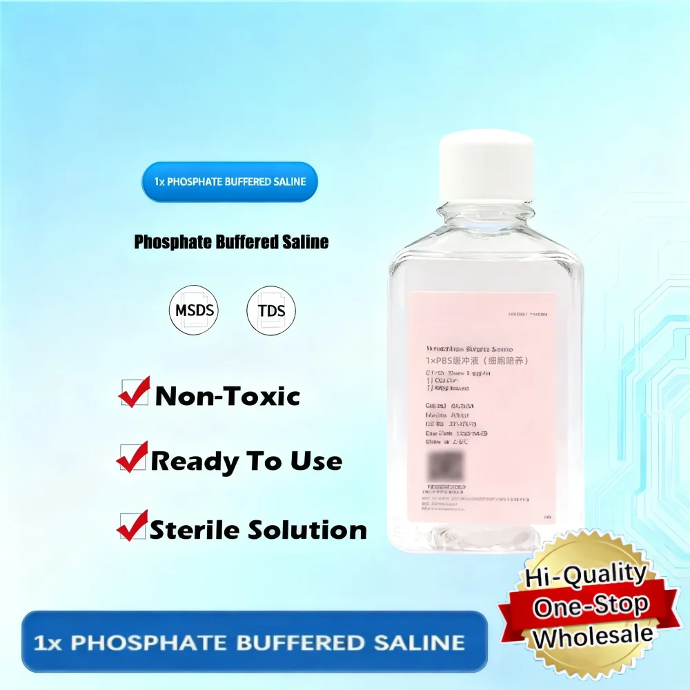 1x solución de tampón de fosfato estéril Pbs salino tampón de fosfato para laboratorio y producto original biológico
