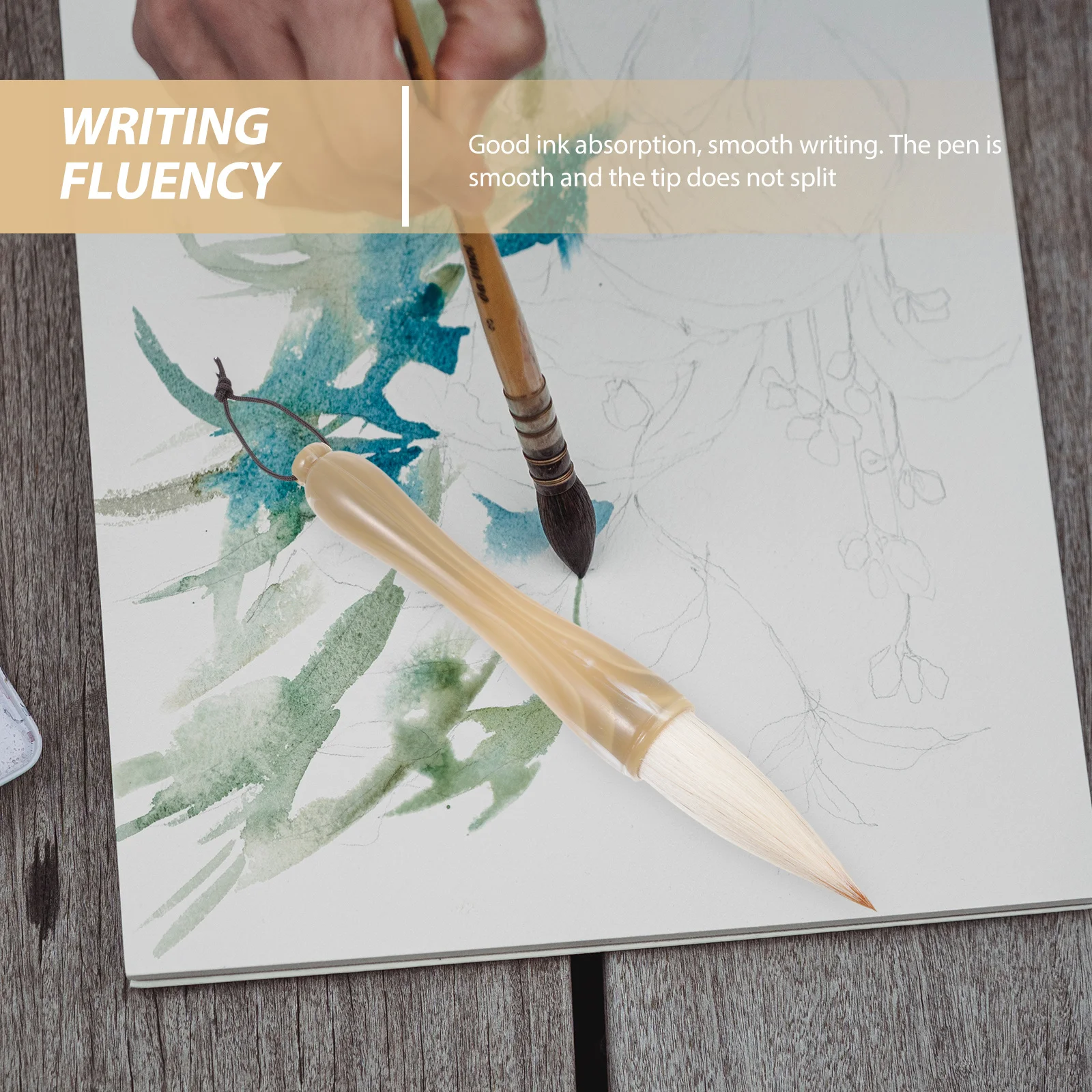 

Chinese Calligraphy Brush Pen Large Smooth Writing Traditional Painting Writing Couplets Tool For Students Artists