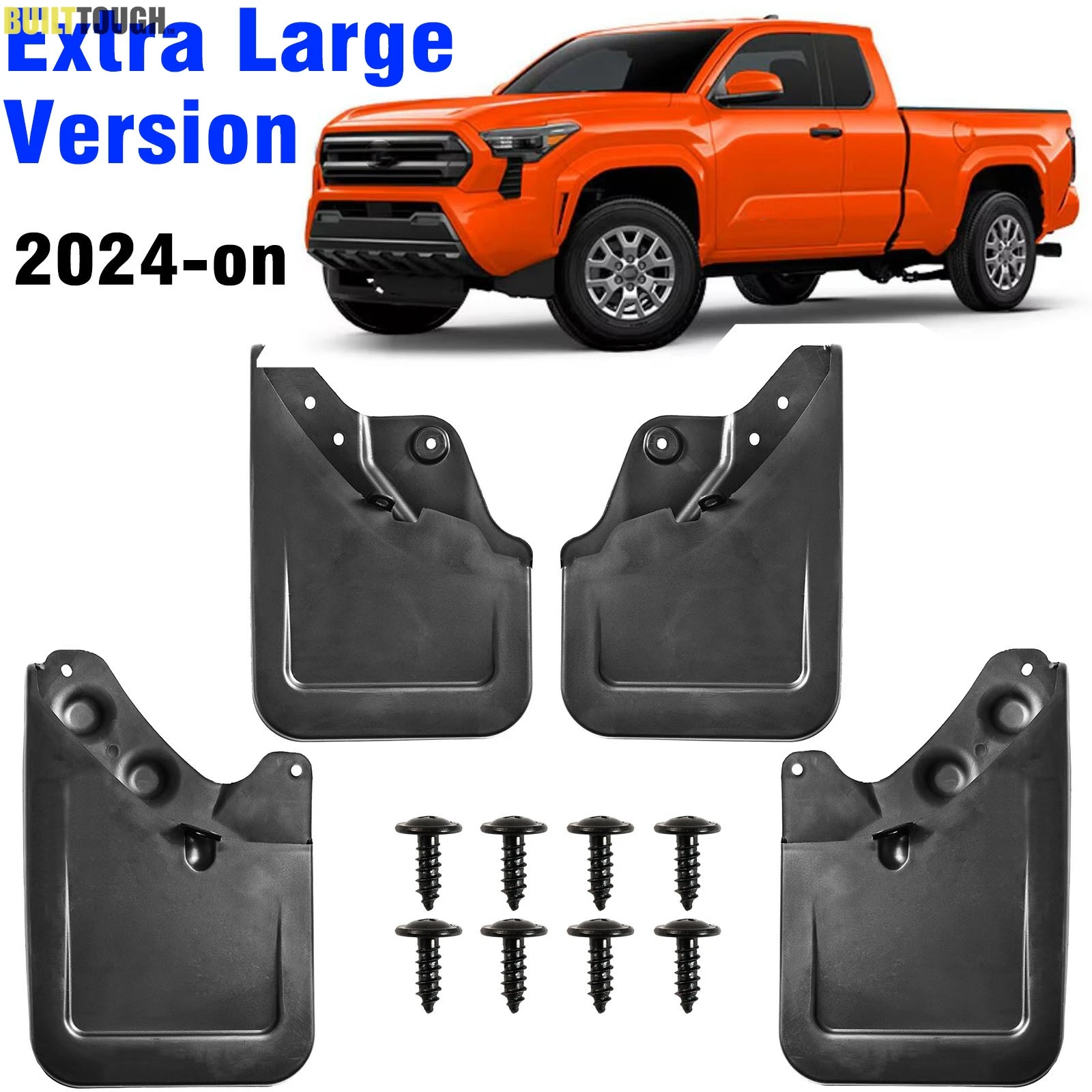 Extra Large Version 4pcs For Toyota Tacoma 2024 2025 N400 Mud Flaps Splash Guards Mudguards Fender Front Rear Car Accessories