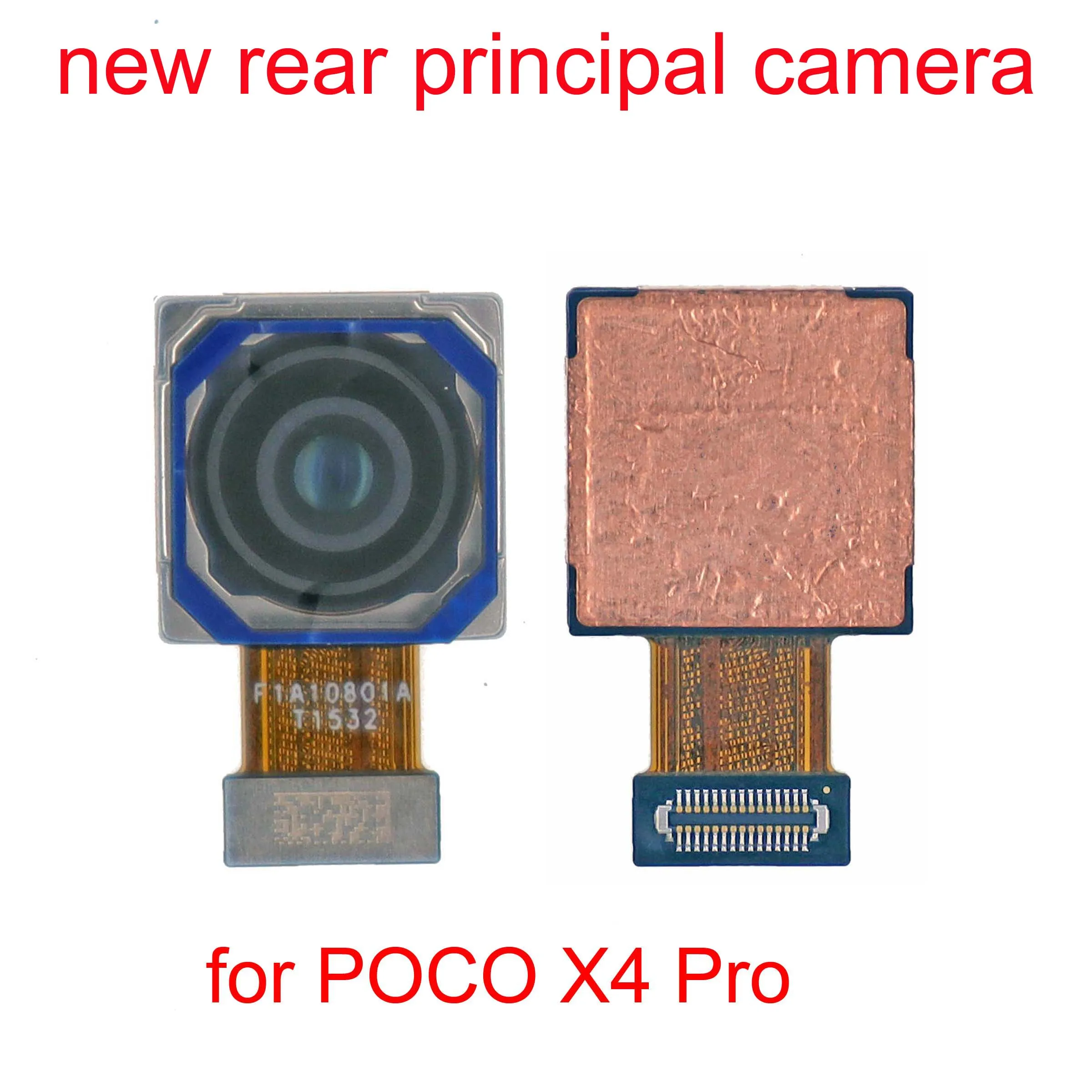 Rear Main Facing Camera for Xiaomi POCO X4 Pro 5G, Big Principal Back View Camera Module Flex Cable with 108 MP Pixels, New