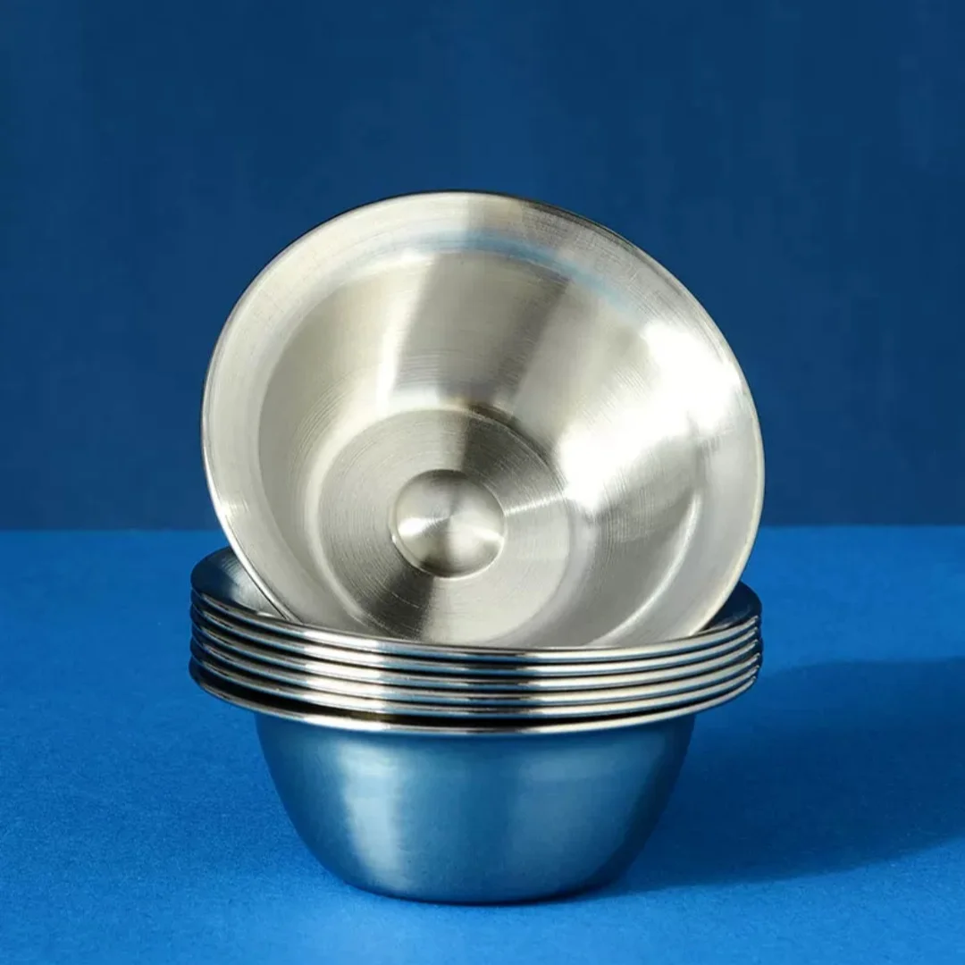 Tibetan Polished Stainless Steel Water Offering Bowl Eight Seven Holy Water Cup Home Purified Cup