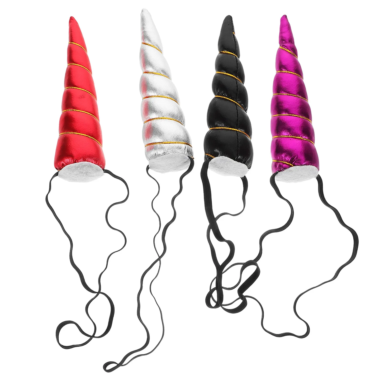 Unicorn Headbands for Kids 4pcs Cute Cartoon Animal Ears Hair Accessories for Party Cosplay Birthday Costume